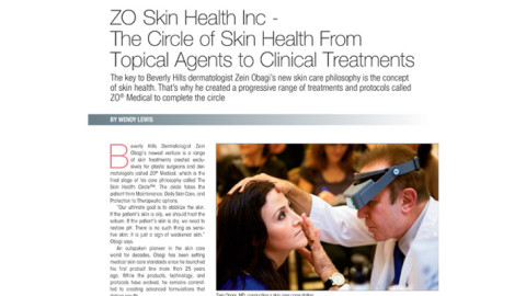 ZOr Article in Plastic Surgery Practice – The Circle of Skin Health
